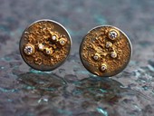 353 - STUDS | Lyra, SS, gold, Brillanten, Welded Gold Filing, Star Art, Turn Art
