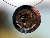 301 - ANH�NGER | Kiwi Love, ES, Brillant, Starlight Coin: Neuseeland Dollar, Gold platiert