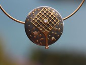 389 - ANH�NGERR | Sky Kite, Edelstahl, Gold, Brillanten