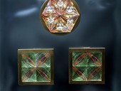 67 |  Op Art Brooches, Gold, Rock Crystal Op Stones, Op Art 2000 