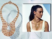 30 |  Necklace, The Happyness, Gold, Diamonds, Drawn Wire Work, Model: Ute Achenbach-Peters, DIAMOND INTERNATIONAL AWARD, NEW YORK 1967