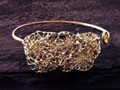 56 |  Necklace, Goldcocoon, Gold, Drawn Wire Work, 1973