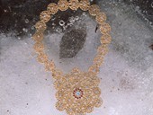 81 |  Necklace, Fire on Ice, Gold, Diamonds, Rubies, Drawn Wire Work, 1976