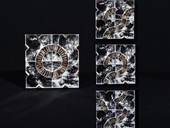 17 |  Brooch, Fire on Ice, White Gold, nature coloured Diamonds, Rock Crystals, COLOURED DIAMOND AWARD, WORLD CHAMPION, New York 1992